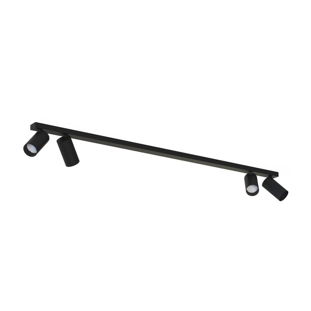 Spot long en saillie noir Mono