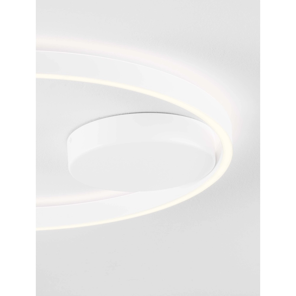 Plafonnier Hedra rond Ø 60cm blanc Lyora 5212017448873
