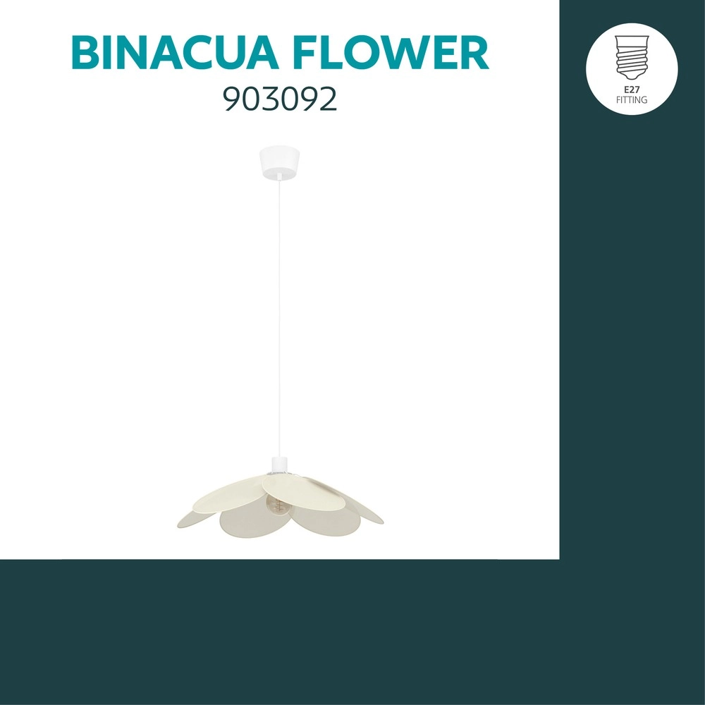 Lampe suspendue Binacua blanc Ø 60cm Eglo 9008606405794