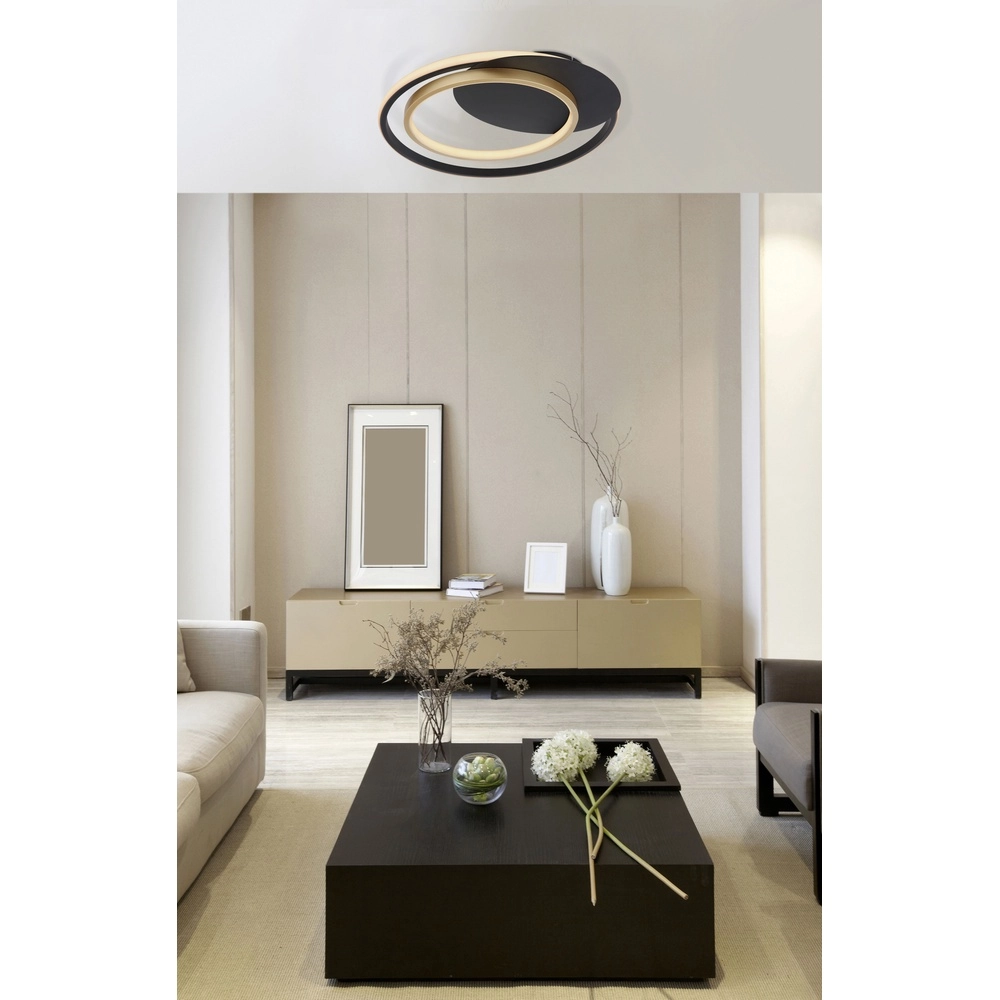 Lampe de plafond à design Rodan Noir Globo 9007371402526