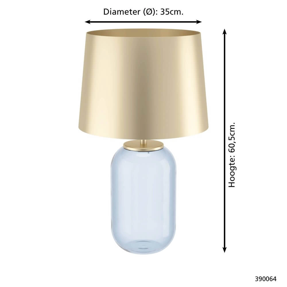 Lampe de table chic Cuite avec capuche dorée Stars of Light 9008606221257