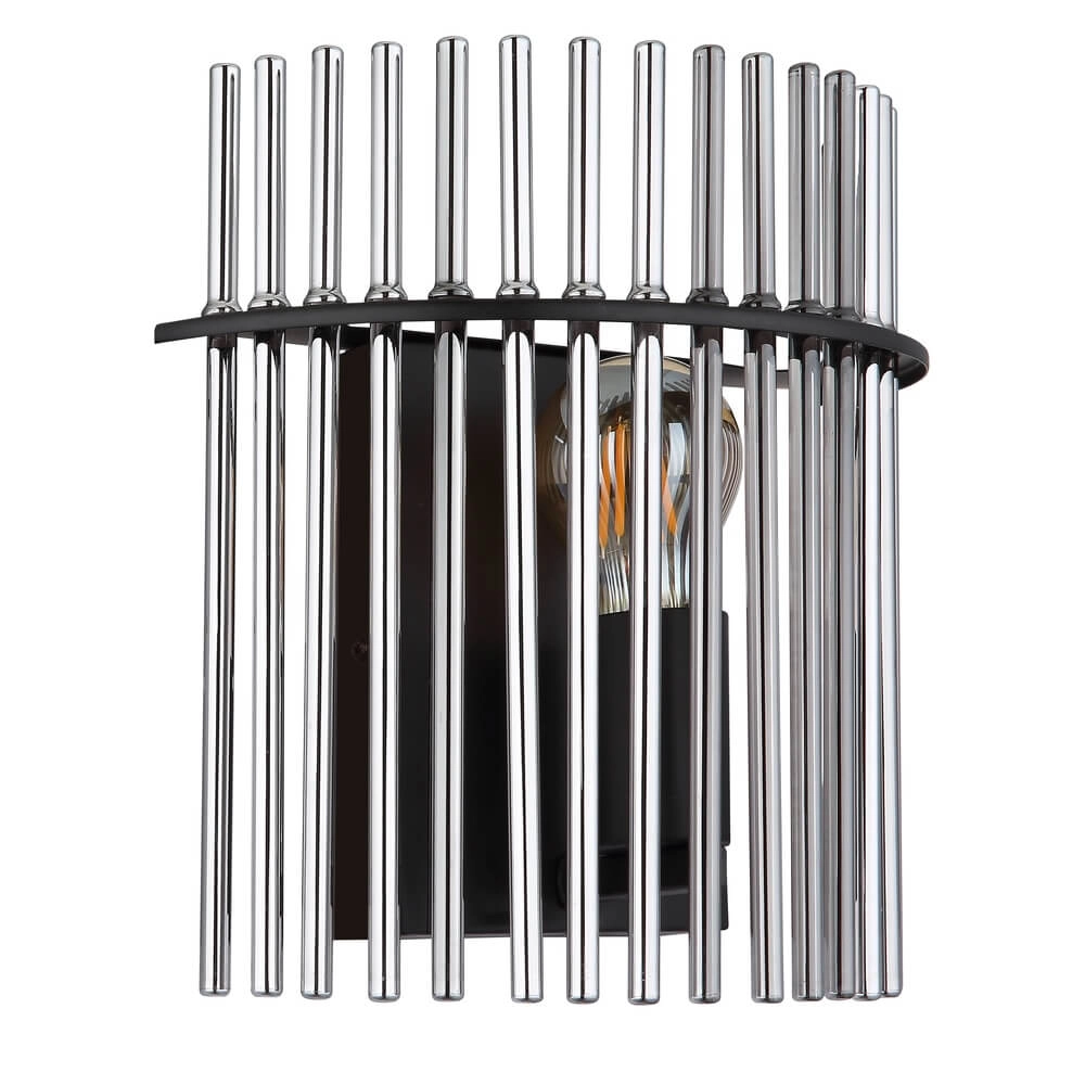 Applique murale noire Gorley avec verre fumé Globo 9007371474769