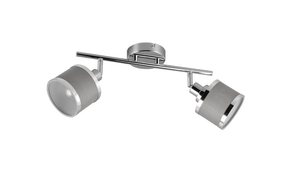 Spot en saillie design Arosa nickel, 2 lumières Trio 4017807581133