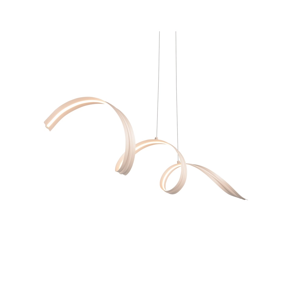 Lampe pendante moderne Tivor brun sable Trio 4017807706314