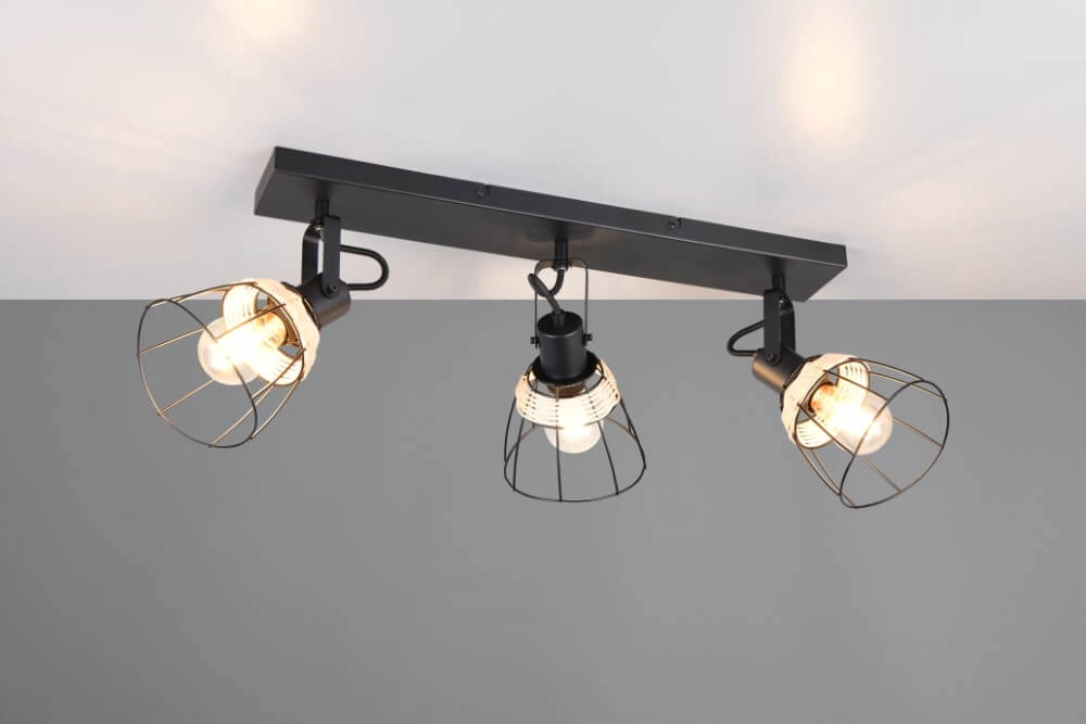 Plafonnier noir Jerome Design 4-lumière Trio 4017807637717