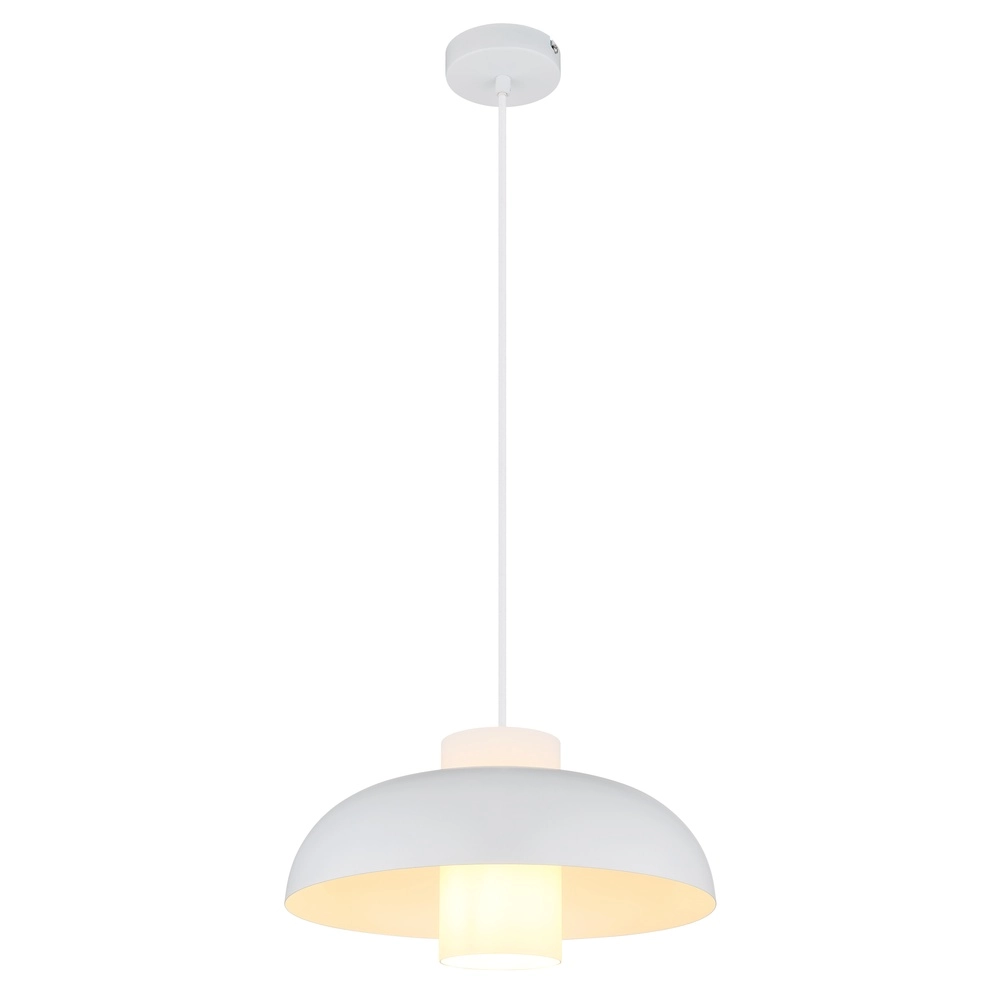 Lampe pendante moderne Lowe blanc Ø 38cm