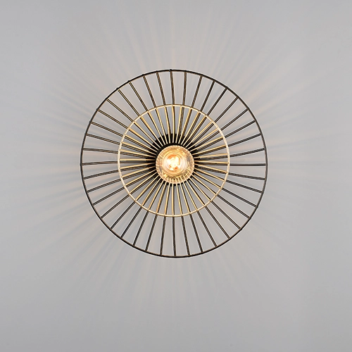 Lampe de plafond Lauris Ø 30cm noir Trio 4017807678116