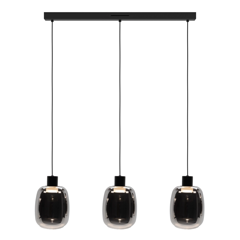 Lampe suspendue fumée Molochio-Z LED 3x - Zigbee Eglo 9008606312832