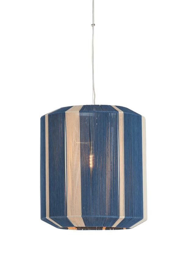 Suspension Kozana bleu avec crème Ø 48cm Suspension Kozana bleu avec crème Ø 48cm