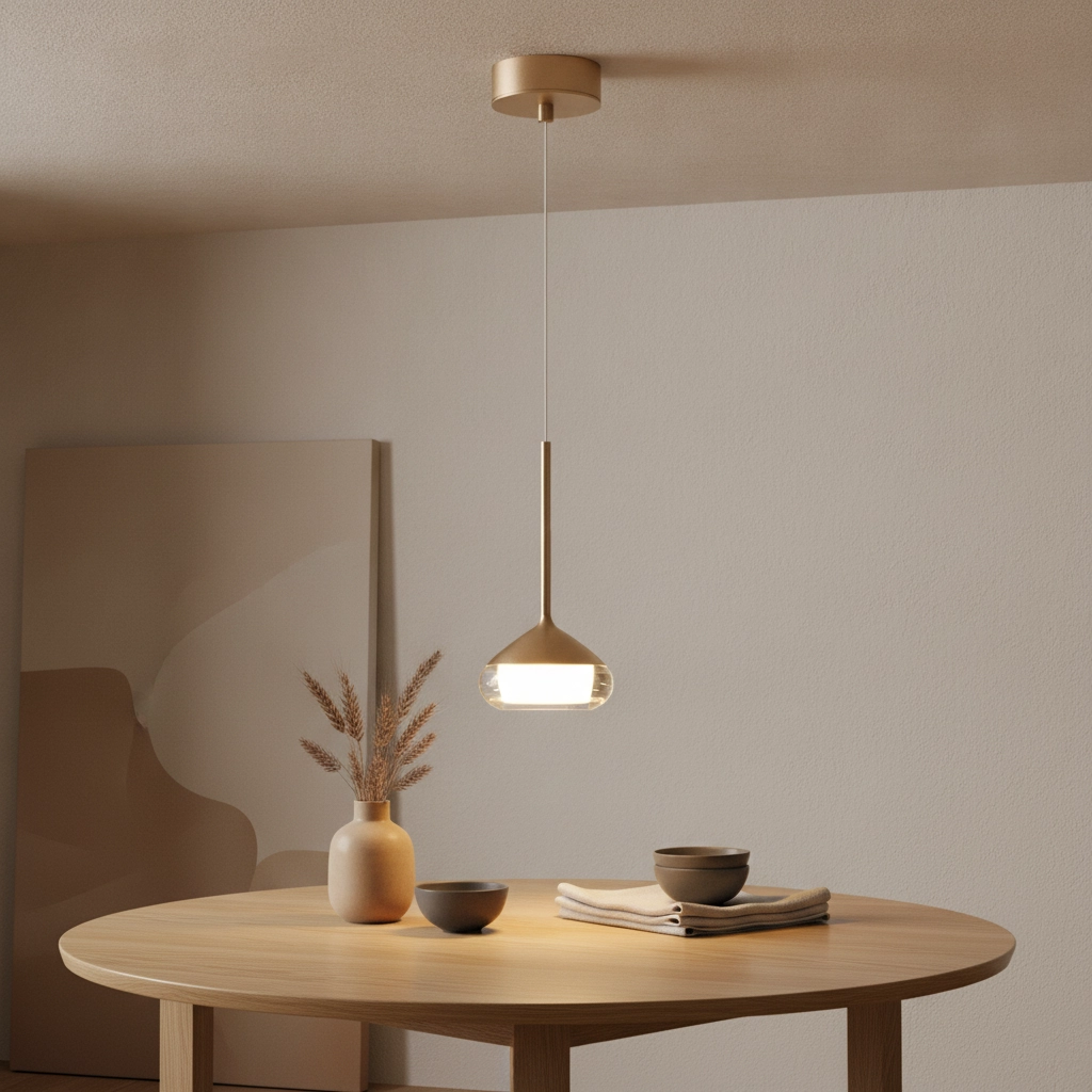 Suspension design Phoenix champagne Ø 11,6cm
