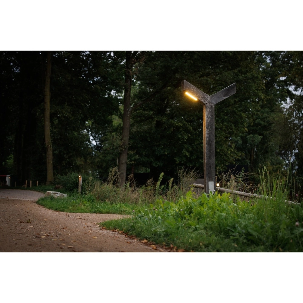 Double lampadaire en bois Stelle Accoya - 3M - 3000K Timberlab 8716803514324