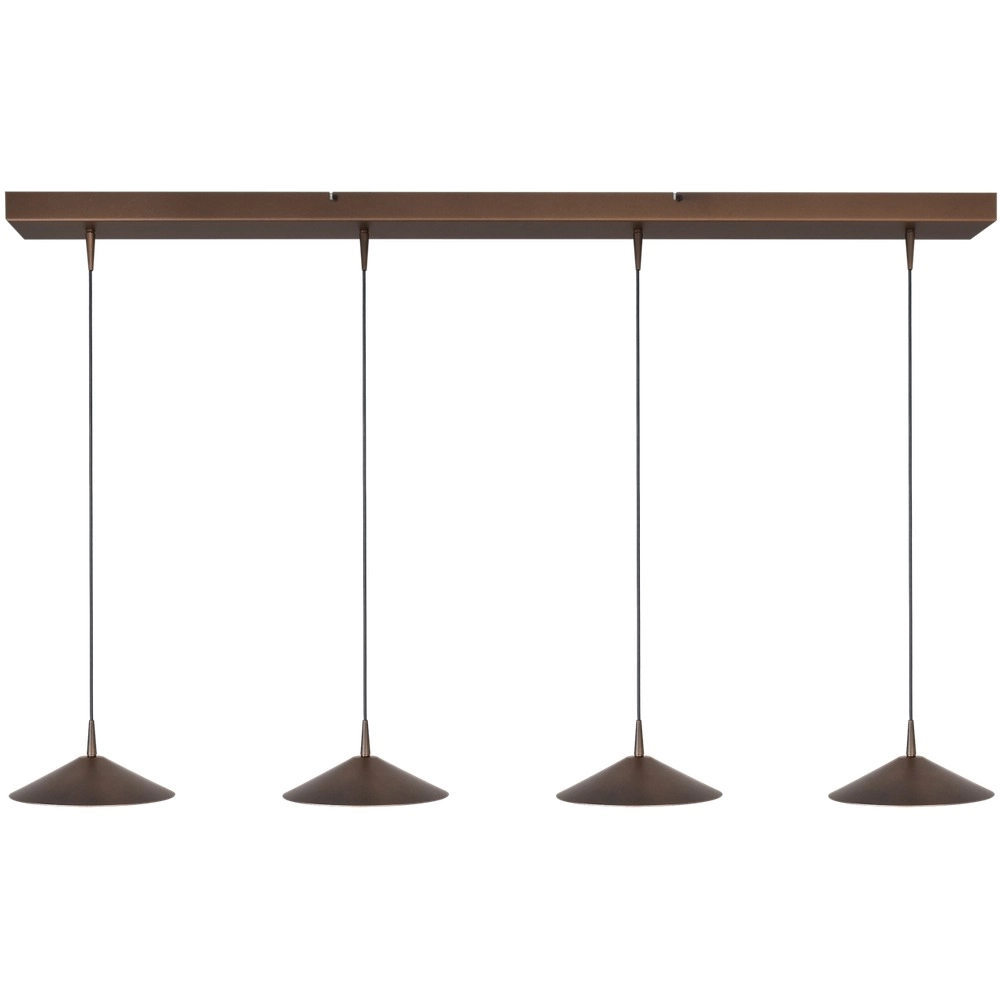 Lampe suspendue à 4 lumières Ceppo Brun cacao Ø 22cm