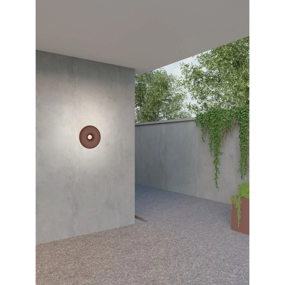 Lampe murale unique Splash brun rouille rond Lyora 5212017497208