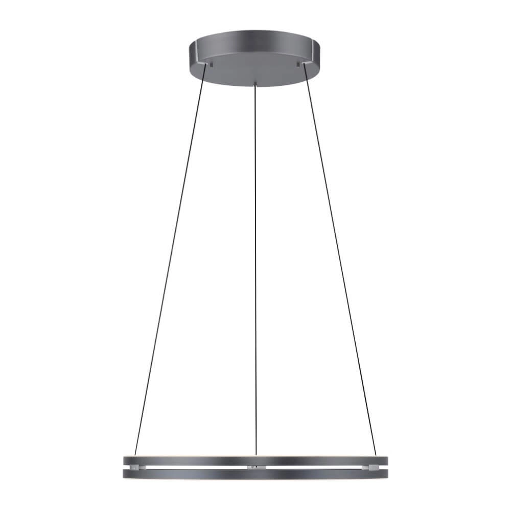 Lampe suspendue élégante Pure E-Loop gris Ø 70cm Paul Neuhaus 4012248372289
