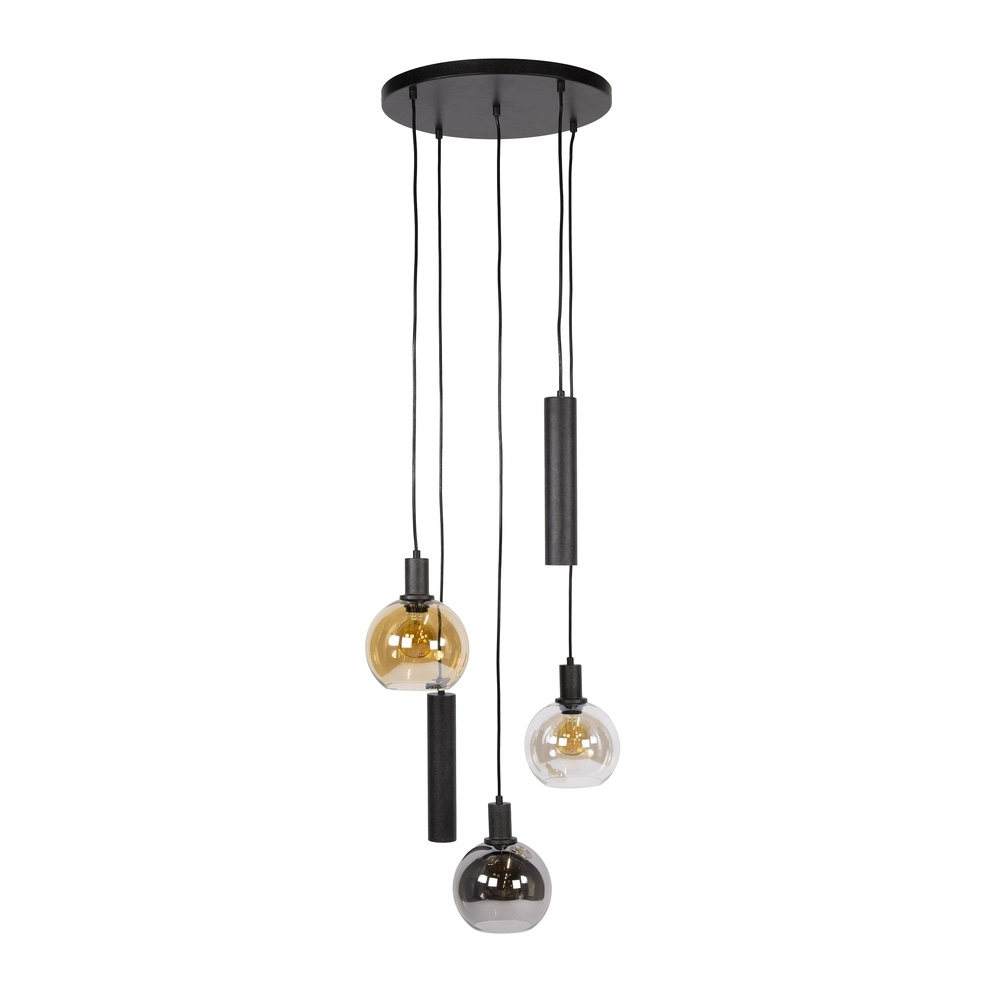 Lampe pendante Vide Sfera avec des lunettes et des pendentifs Lyora 8716803512429