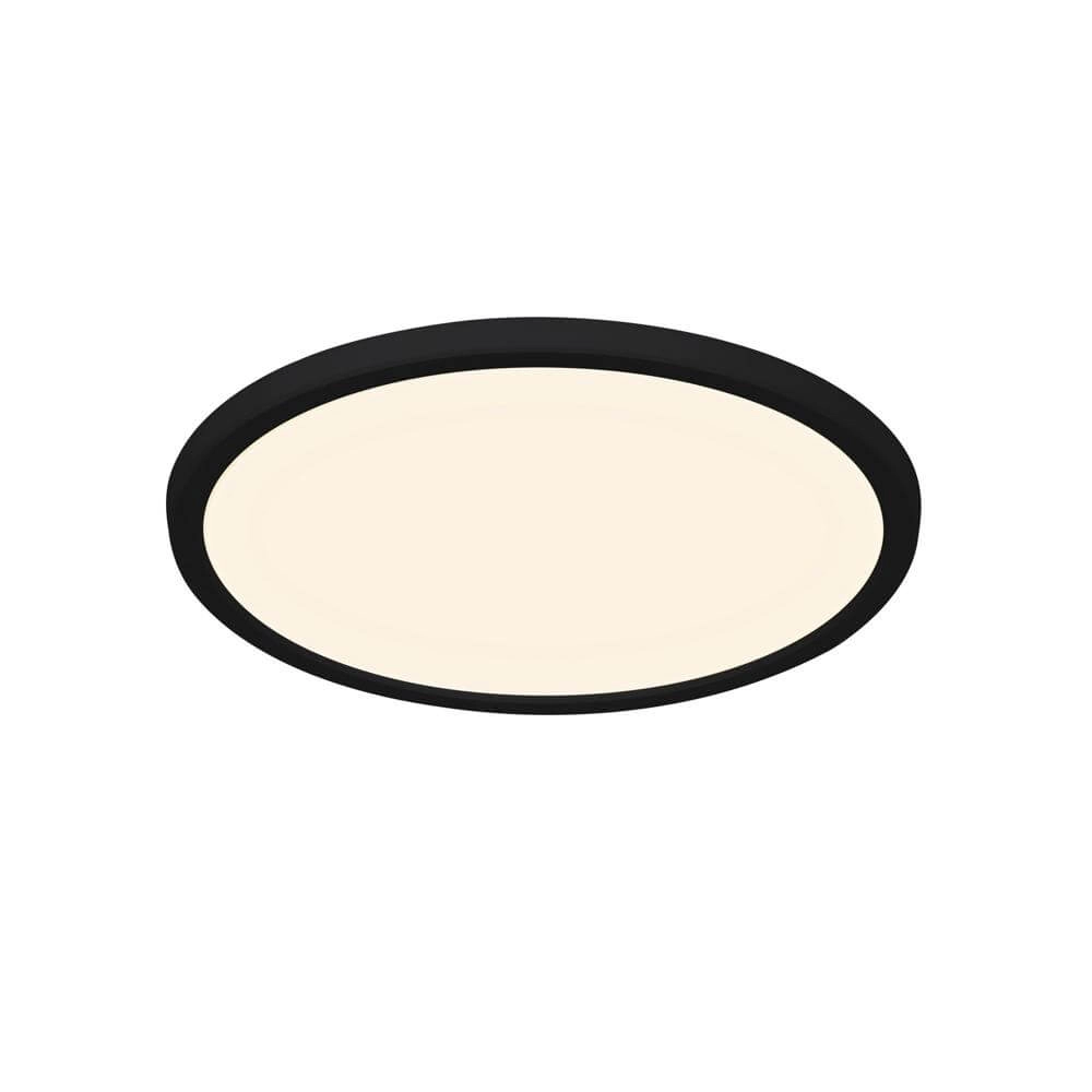 Plafonnier Oja noir Ø 29,4cm - réglable - 15W