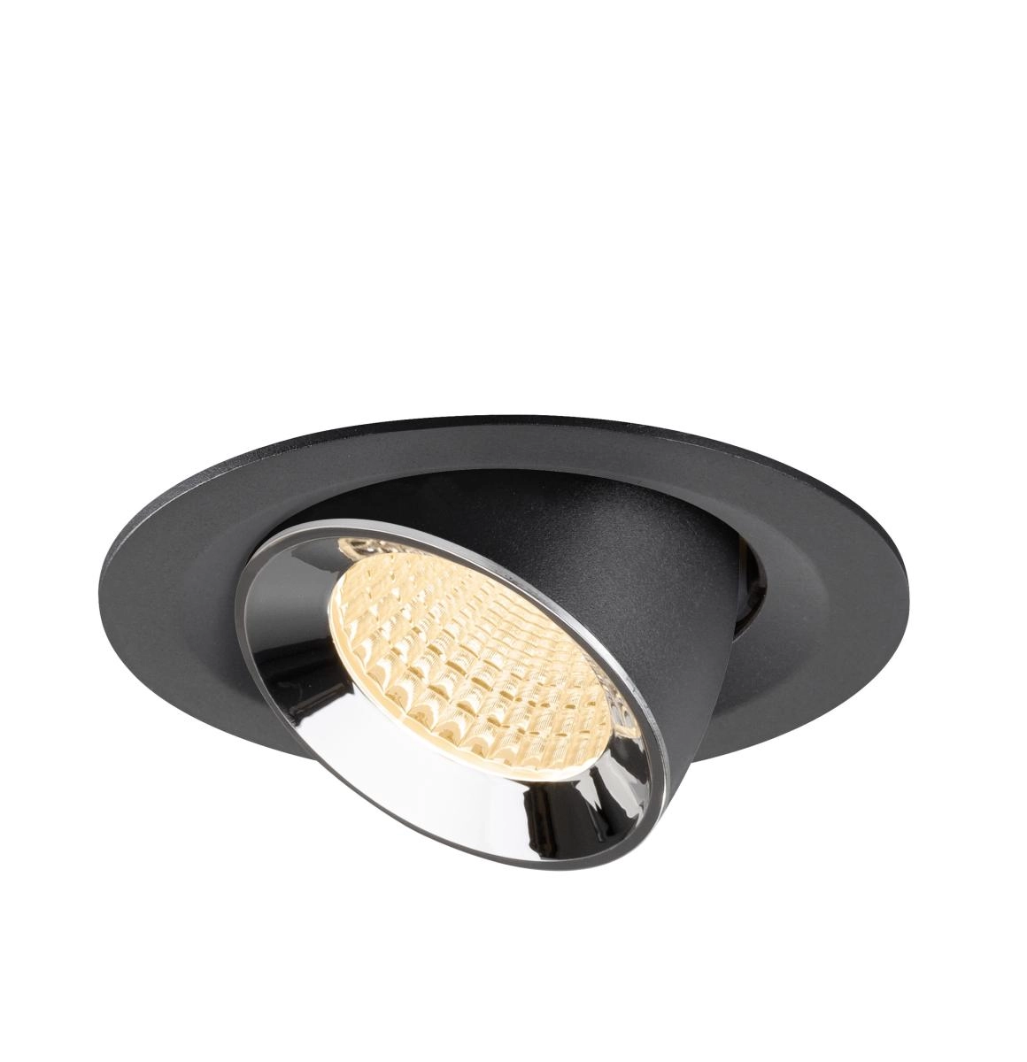 Spot encastré Numinos Gimble M noir/chrome 2700K - 55 deg SLV 4024163312059