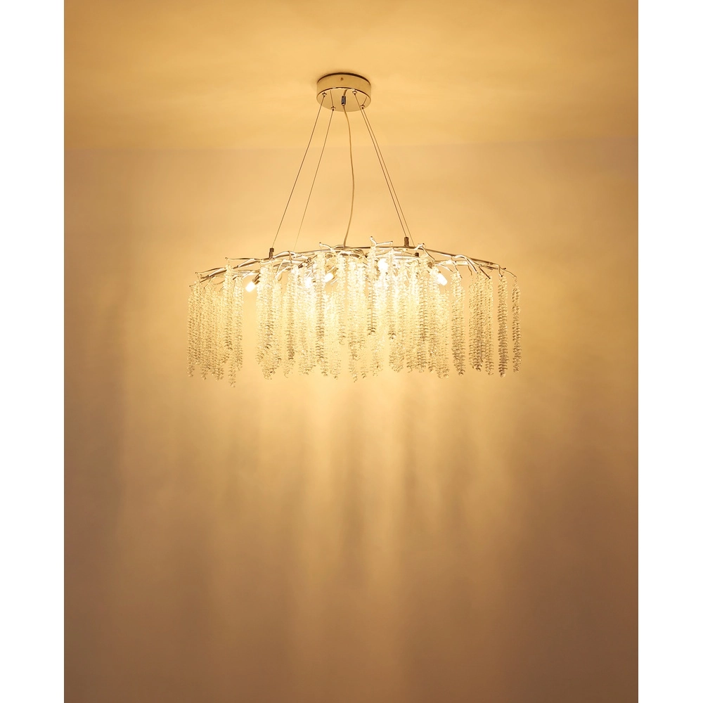 Lampe suspendue Laverne Ovale chromé Globo 9007371578153