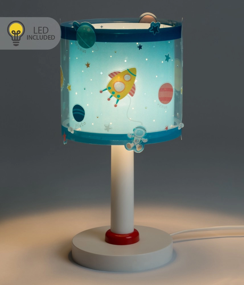 Lampe de table Planets bleu pour chambre d’enfant Dalber 8420406002231