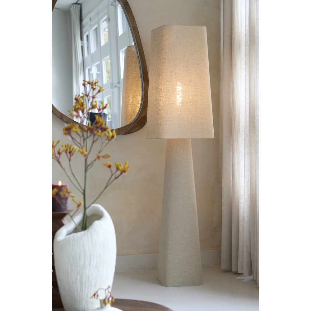 Lampe de pied en lin Mikko 176 cm - naturel Light & Living 8717807758837