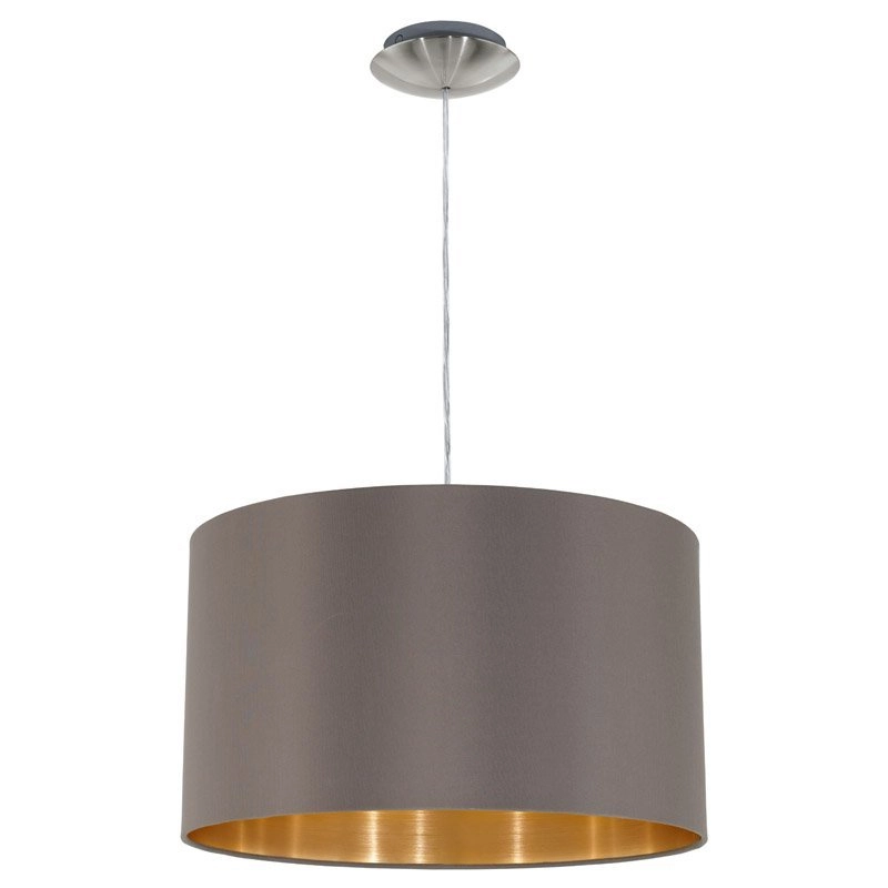 Lampe à suspension Maserlo Cappuccino avec de l'or