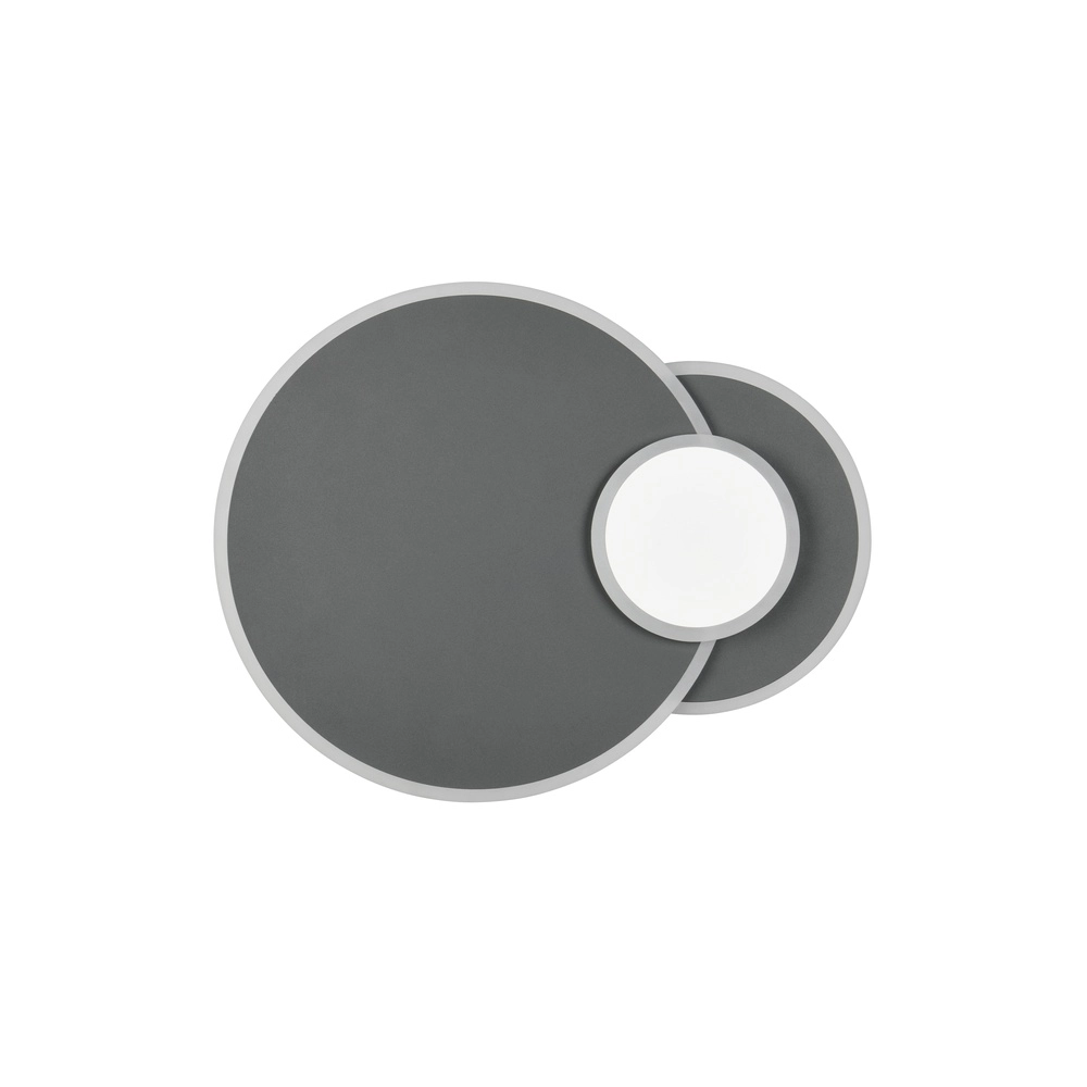 Lampe de plafond ronde Serea Noir Trio 4017807703818