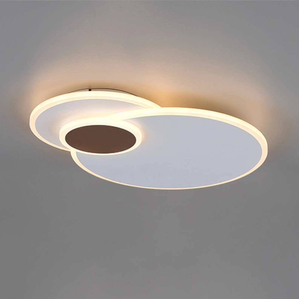 Lampe de plafond ronde Serea Blanc Trio 4017807703801