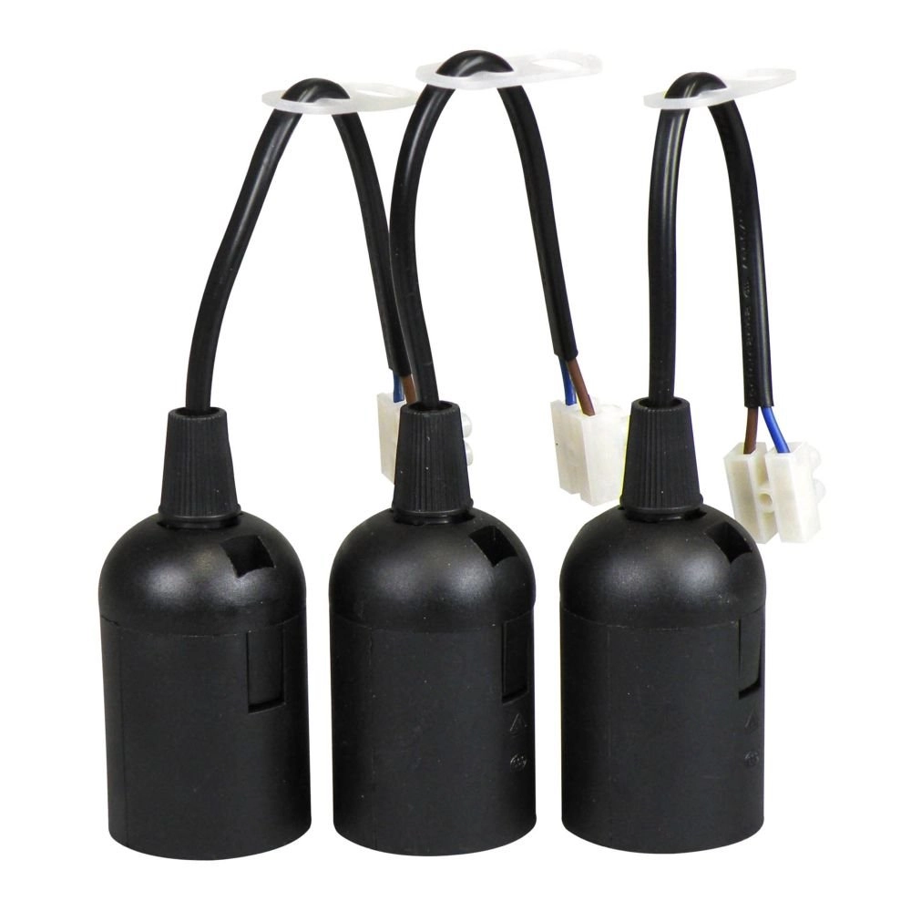 Support de lampe 3 x E27 Base avec blocs de connexion Beslight 8715063543396