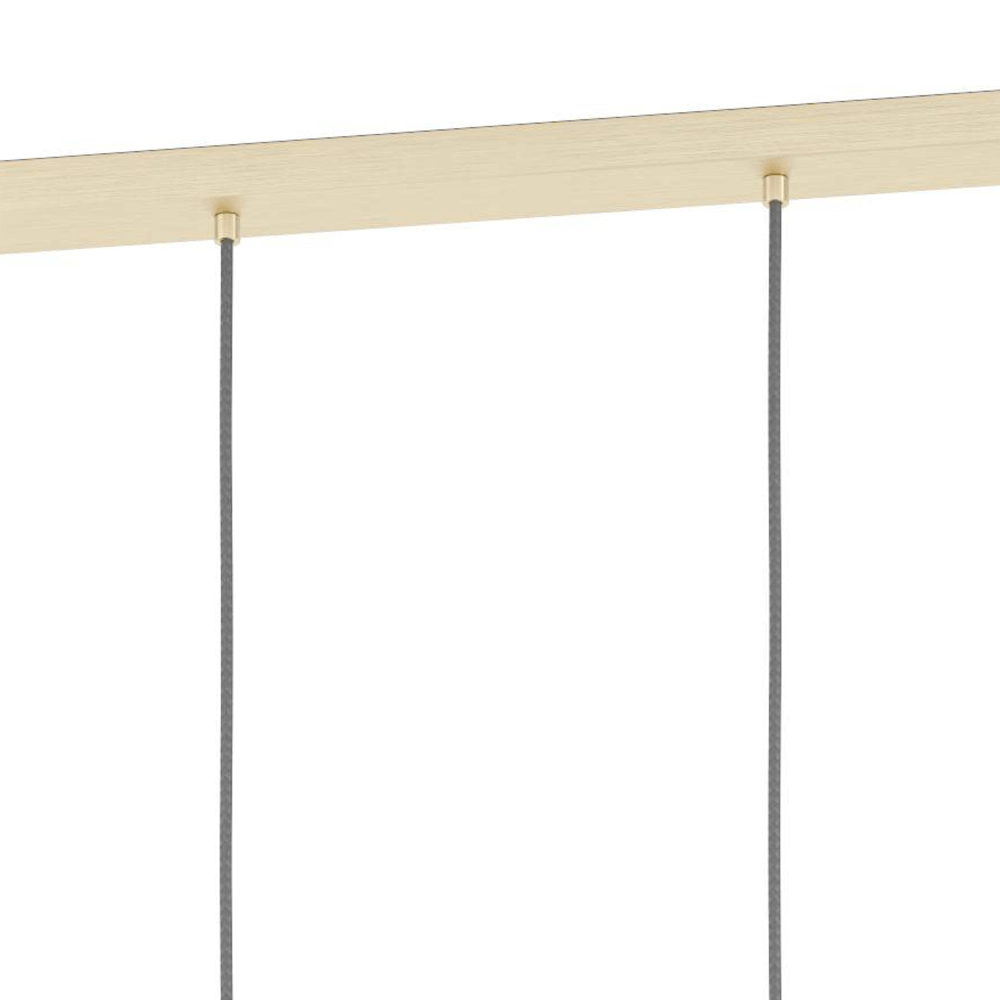 Lampe de table à manger dorée Manzanares avec verre blanc Eglo 9008606235919