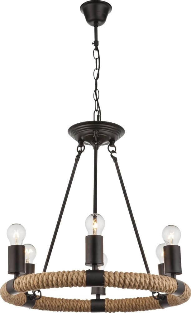 Lustre rural Ulleu Ø 50cm avec corde Globo 9007371350797
