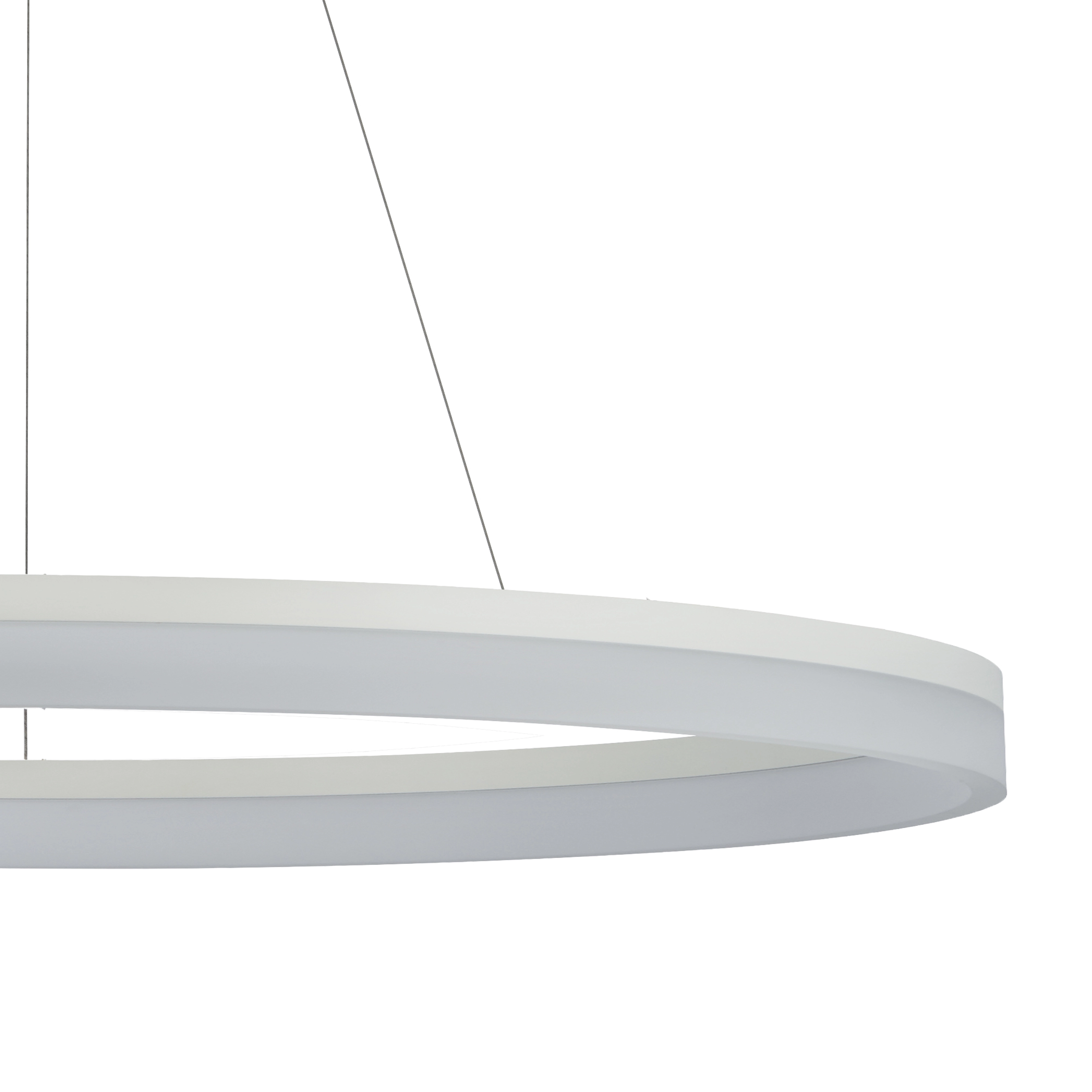 Lampe suspendue élégante Ara Ø 150cm blanc Lyora 5053423307893