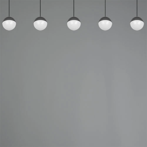 Lampe suspendue à 5 lumières Senta anthracite Trio 4017807697872