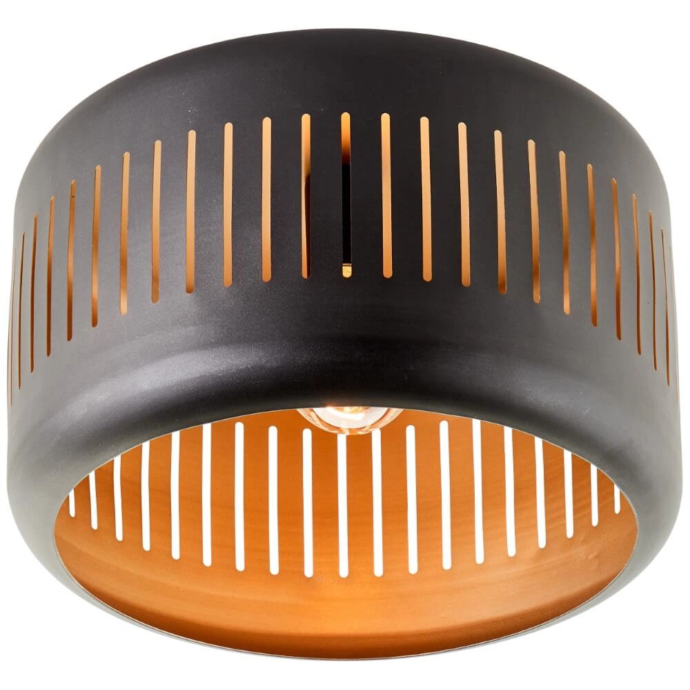 Plafonnier noir Tyas Ø 38 cm Brilliant 4004353411502