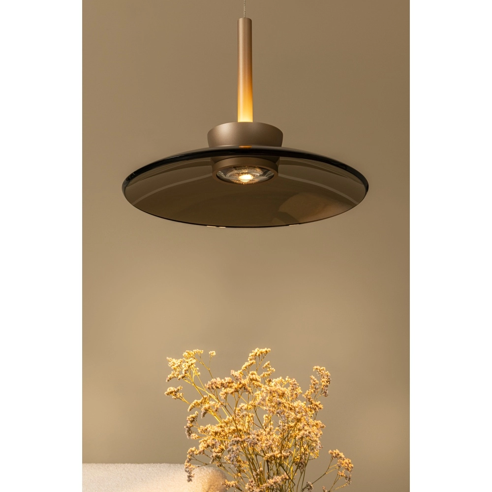 Suspension à LED en verre Santiago Ø 32cm - champagne Premium by Lucide 5411212221919