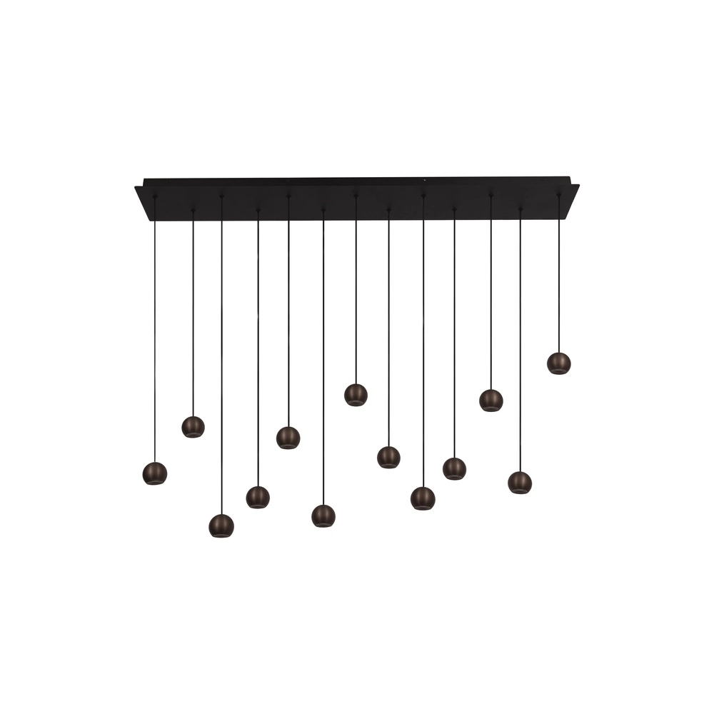Lampe pendante de conception Montana 13 café brun clair Premium by Lucide 5411212680150