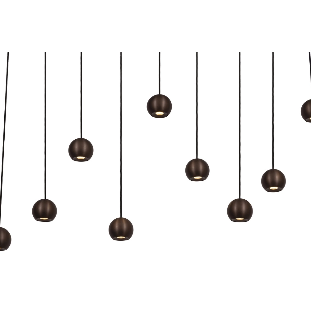 Lampe pendante de conception Montana 13 café brun clair Premium by Lucide 5411212680150