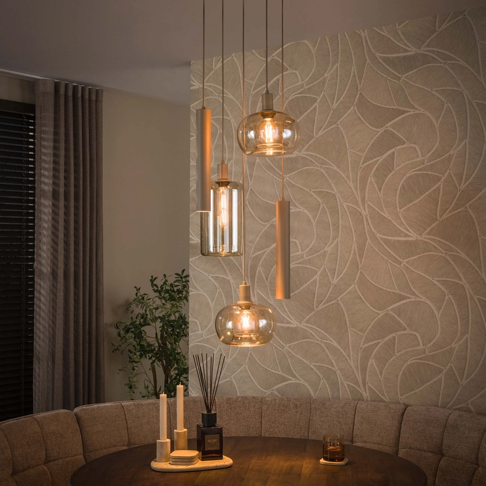 Lampe pendante de conception Serene Brun sable 5 clair