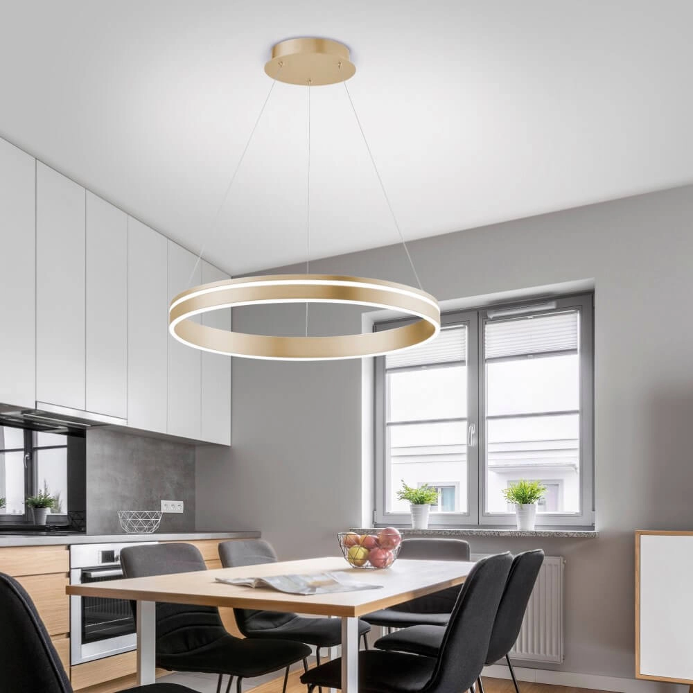 Lampe suspendue design Q-Vito Ø 59cm en laiton Paul Neuhaus 4012248357767