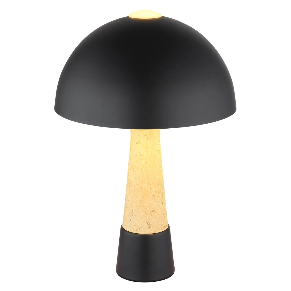 Lampe de table unique Paulin Ø 25cm noir