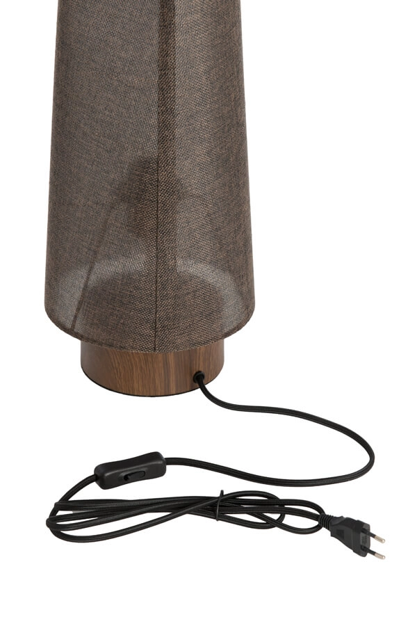 Lampe de table marron Howie bois Ø 15cm Light & Living 8717807759391