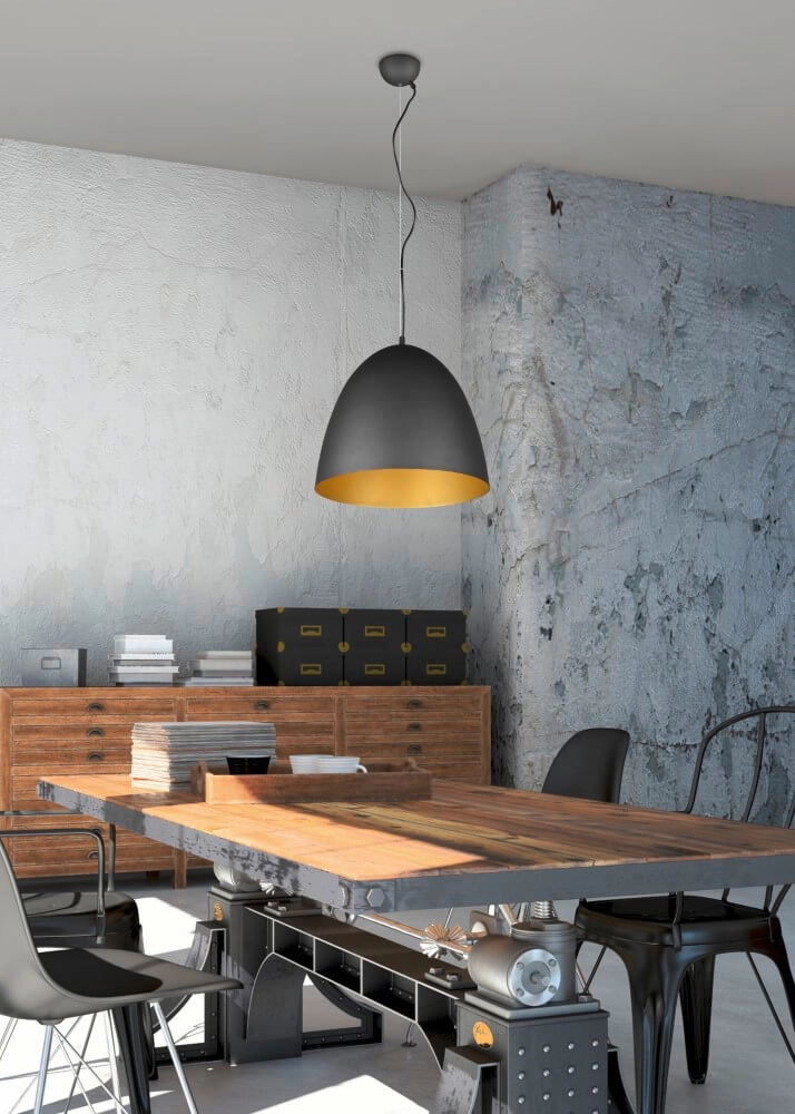 Suspension noire Tilda Ø 40cm Trio 4017807522389