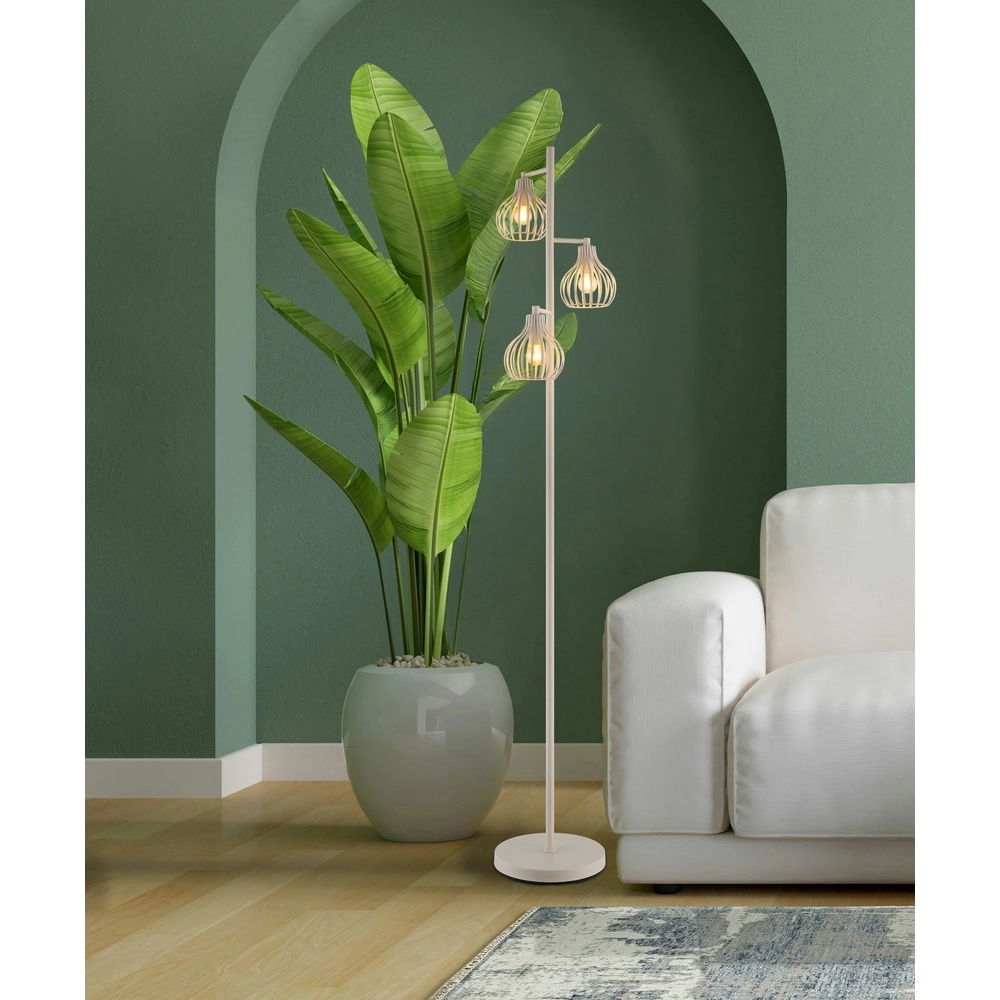 Lampe de pied à 3 lumières Mateo Crème Globo 9007371572236