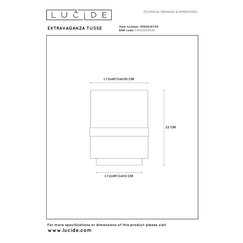 Lampe de table de conception Extravaganza Tusse vert Ø 15cm Lucide 5411212105530