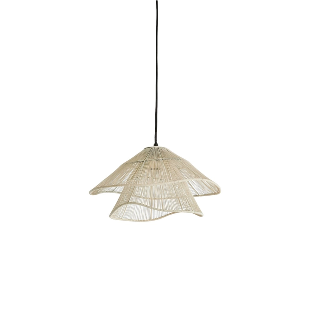 Lampe pendante Japandi Alameda blanc Ø 36cm
