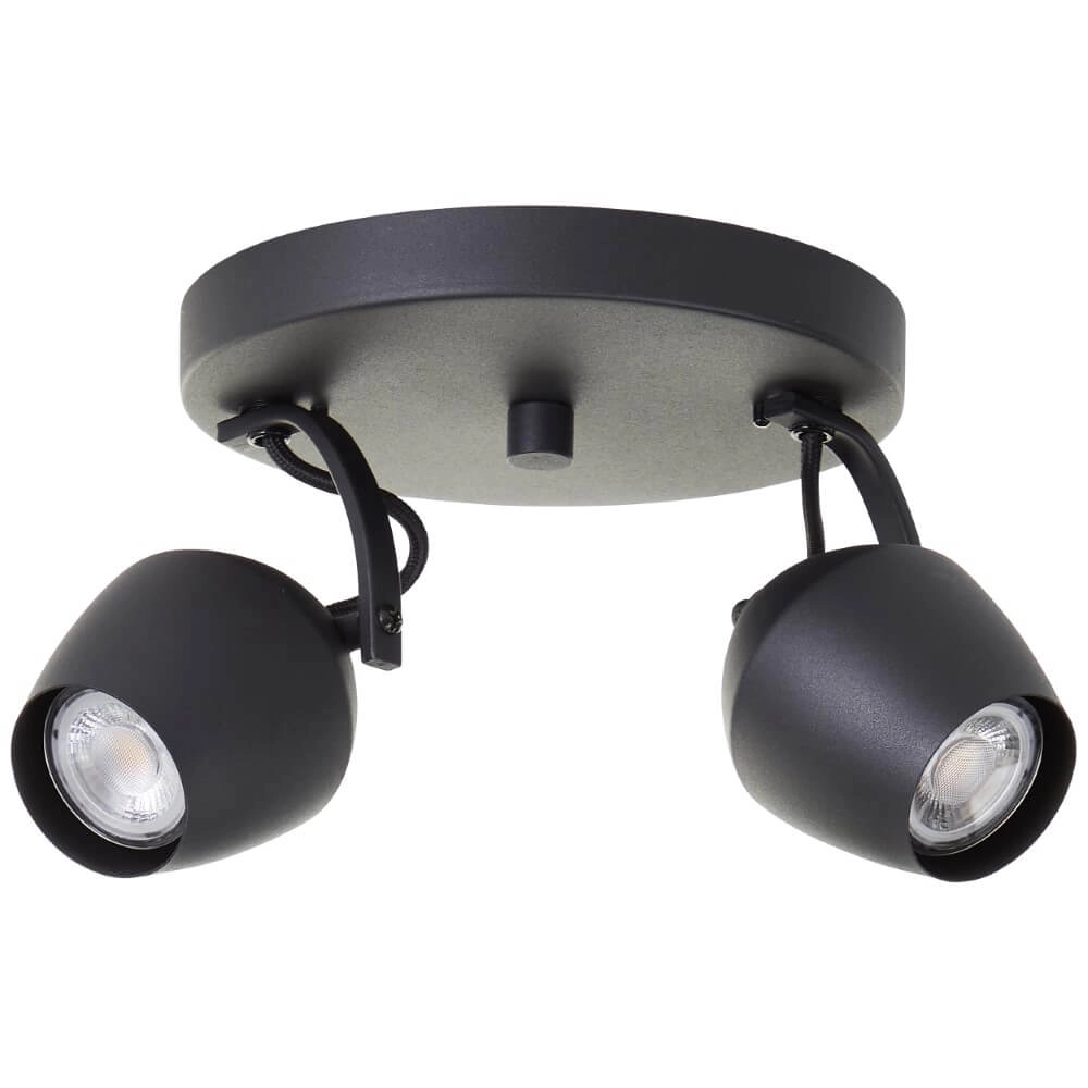Spot en saillie 3 lumières Vertino noir Brilliant 4004353441387