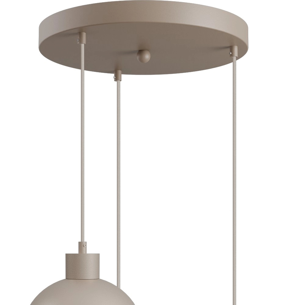 Lampe pendante de conception Opera Terra beige clair 3 Ø 35 cm Masterlight 8718121424231