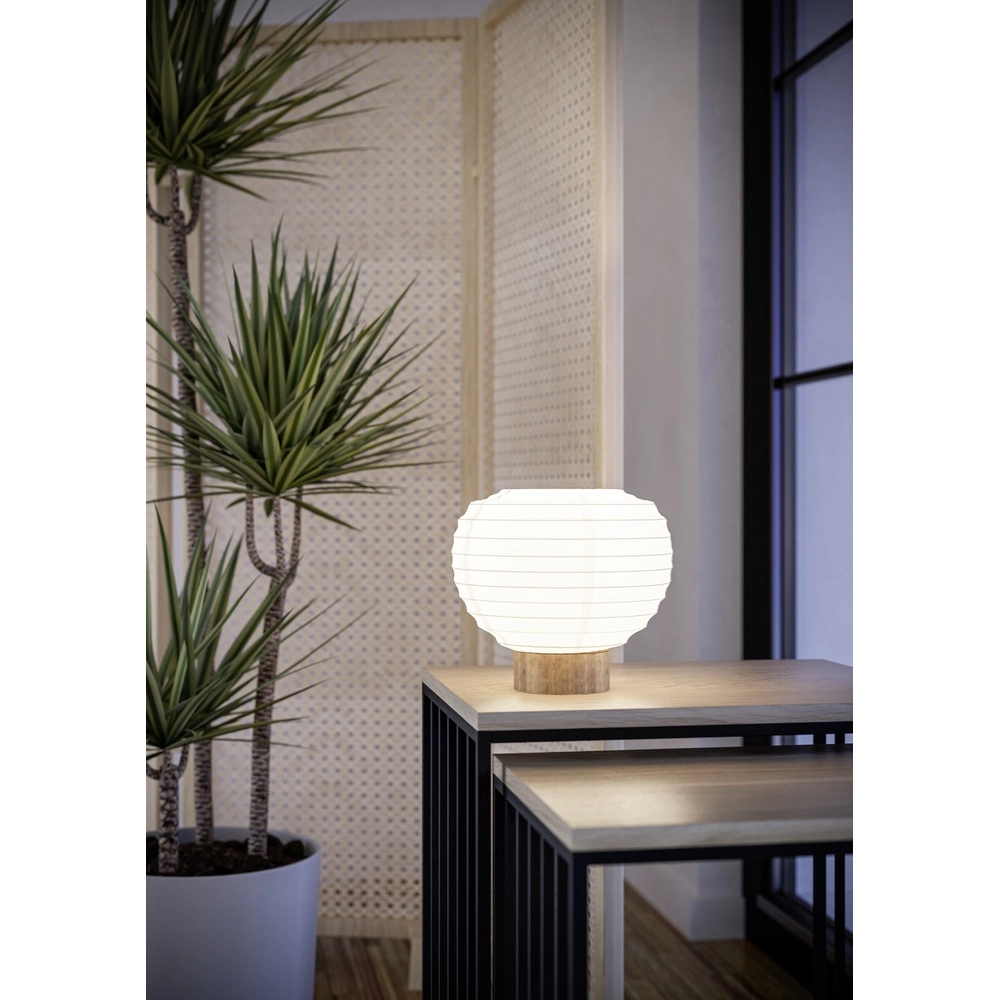 Lampe de table Summerhill Ø 23cm - papier de voyage Eglo 9002759440671