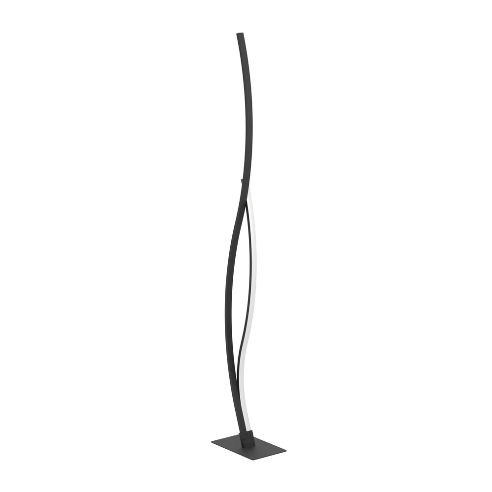 Lampe sur pied LED Chic Grisolia 129cm - noir