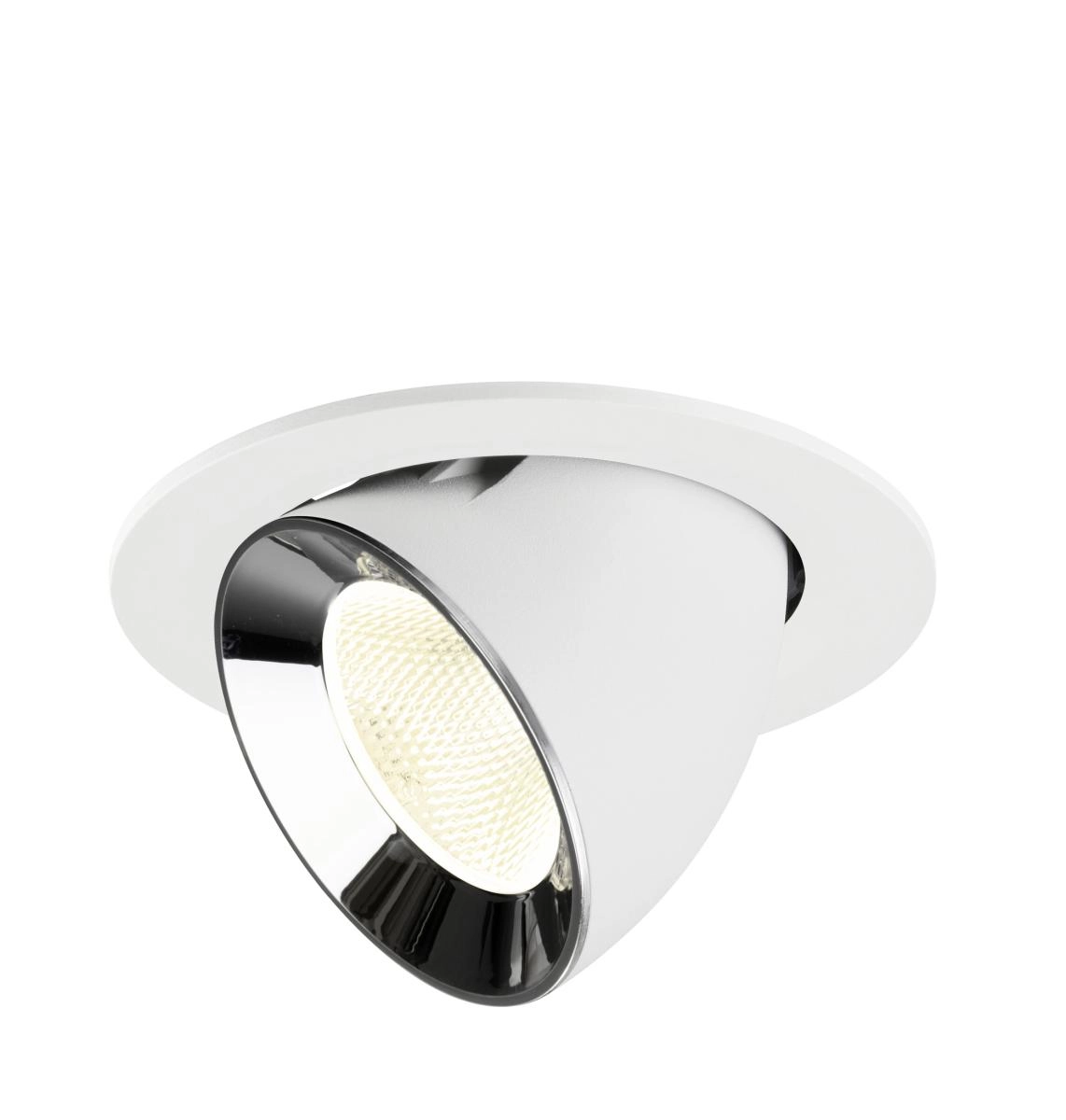 Spot encastré Numinos Gimble L blanc/chrome 4000K - 20 deg