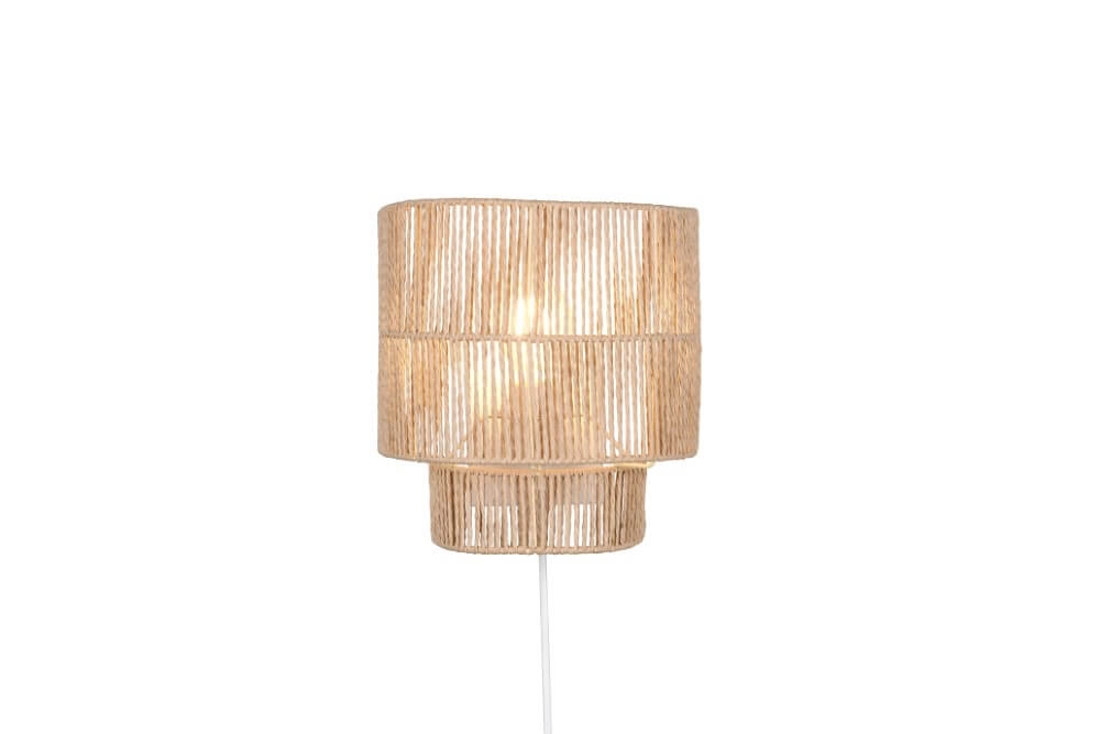 Applique murale Japandi Satna Rotin Trio 4017807636192